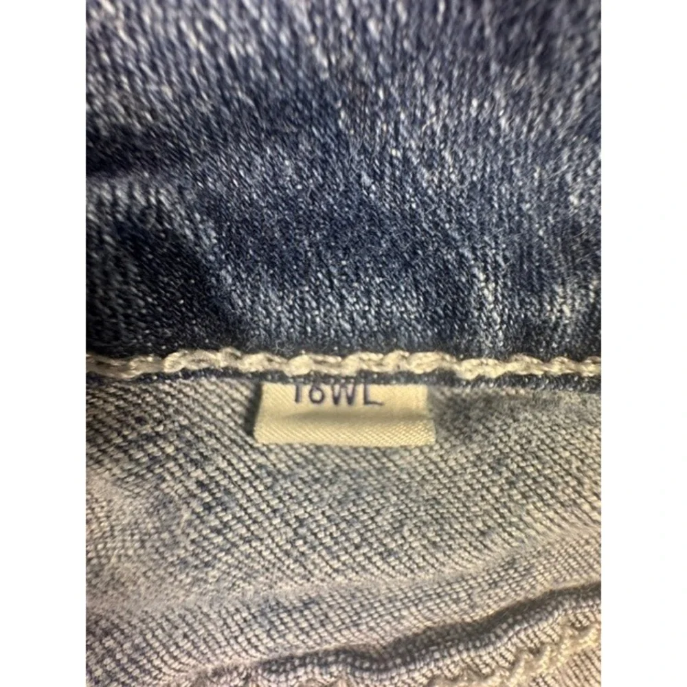 Ariat Denim Trouser Womens 16WL Blue Jeans Wide Leg Mid Rise Contrast Stitch